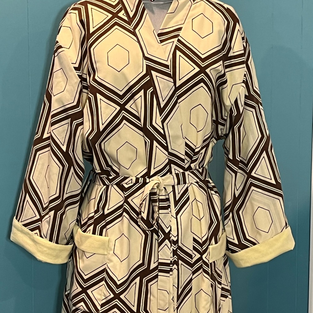 Upcycled - Geometric Patterned Robe - Picture 3 of 5